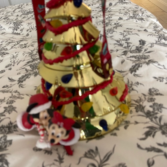 Disney Other Wdw 5th Light Up Gold Christmas Tree Popcorn Bucket